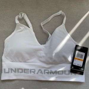 White Under Armour Sports Bra